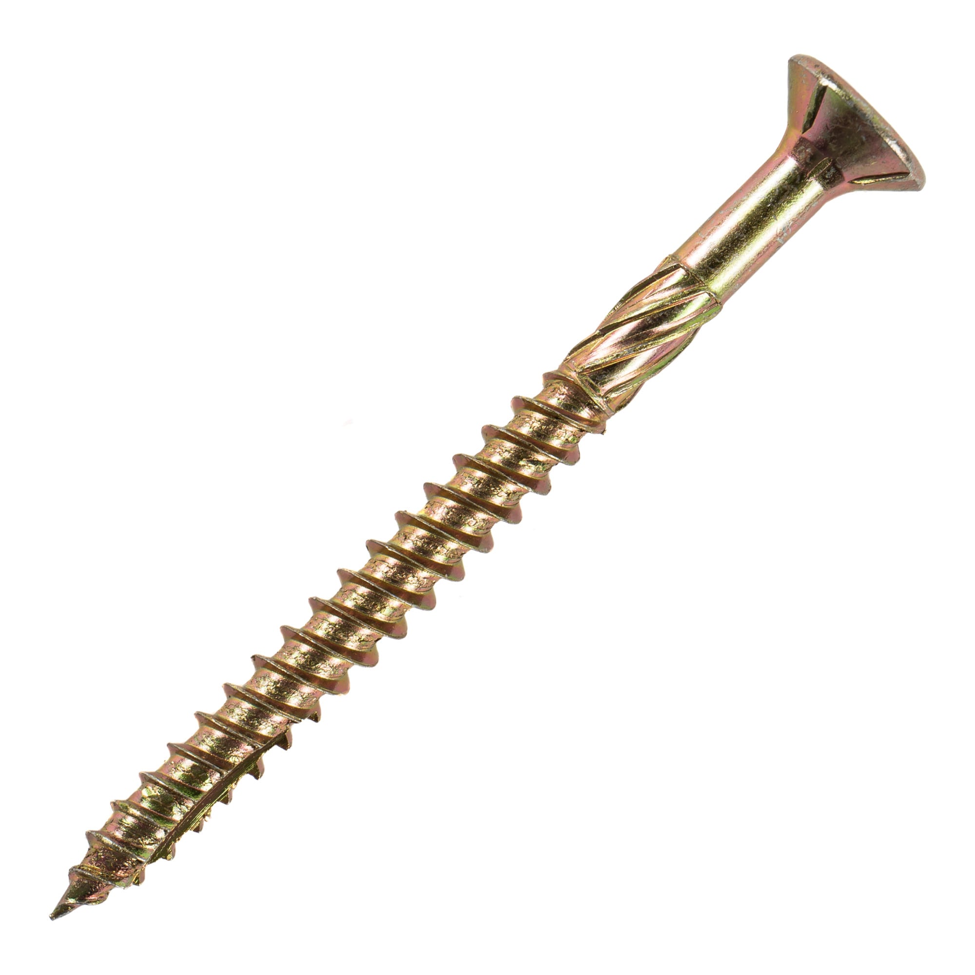 STIER countersunk head chipboard screw 100 pieces 6x100 chromated yellow partial thread