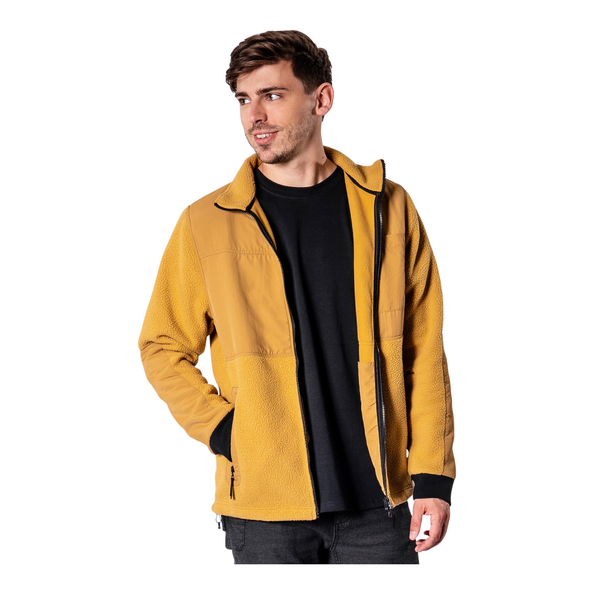 STIER Sherpa Fleece M Golden Brown