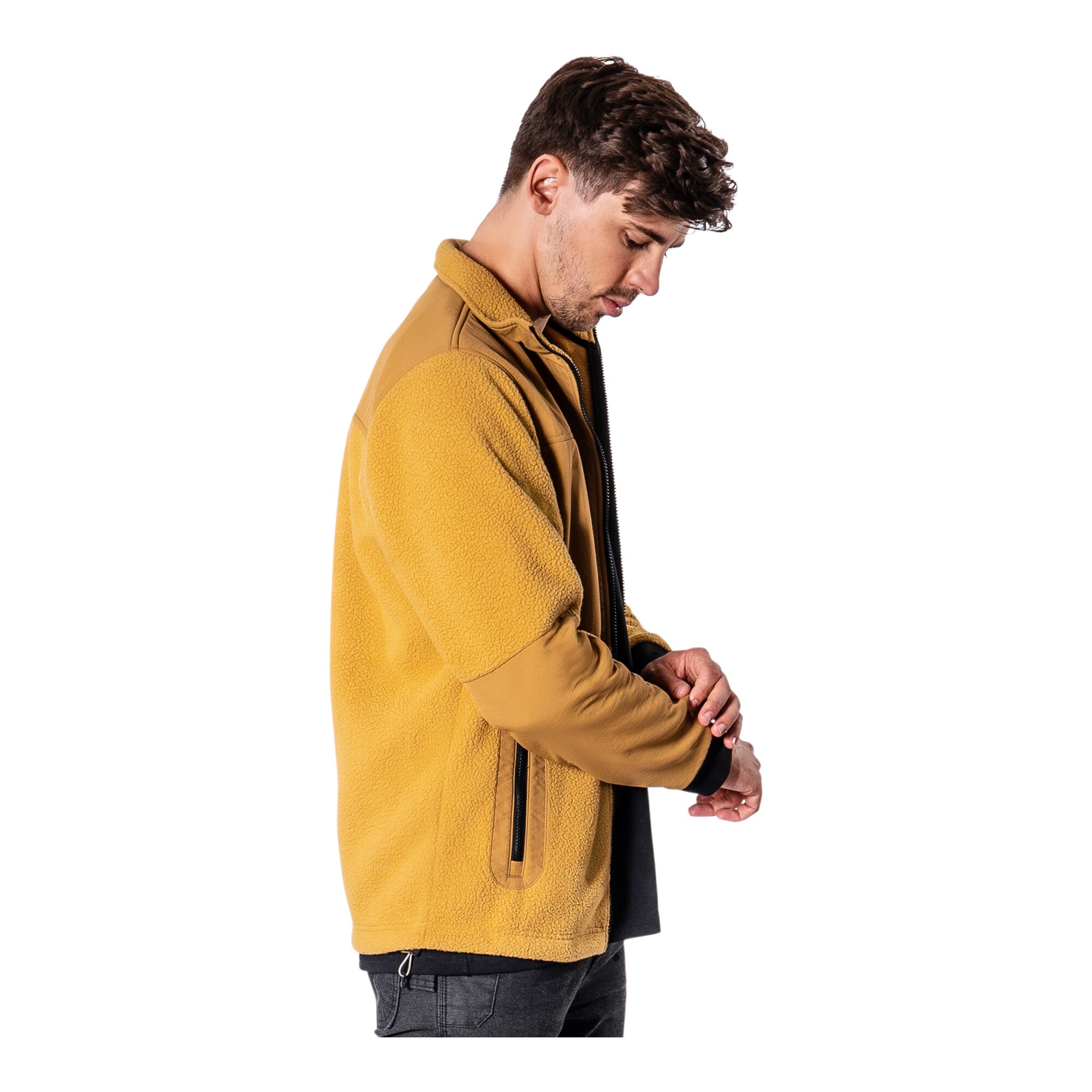 STIER Sherpa Fleece M Golden Brown