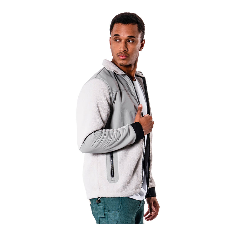 STIER Sherpa Fleece M Ice Grey