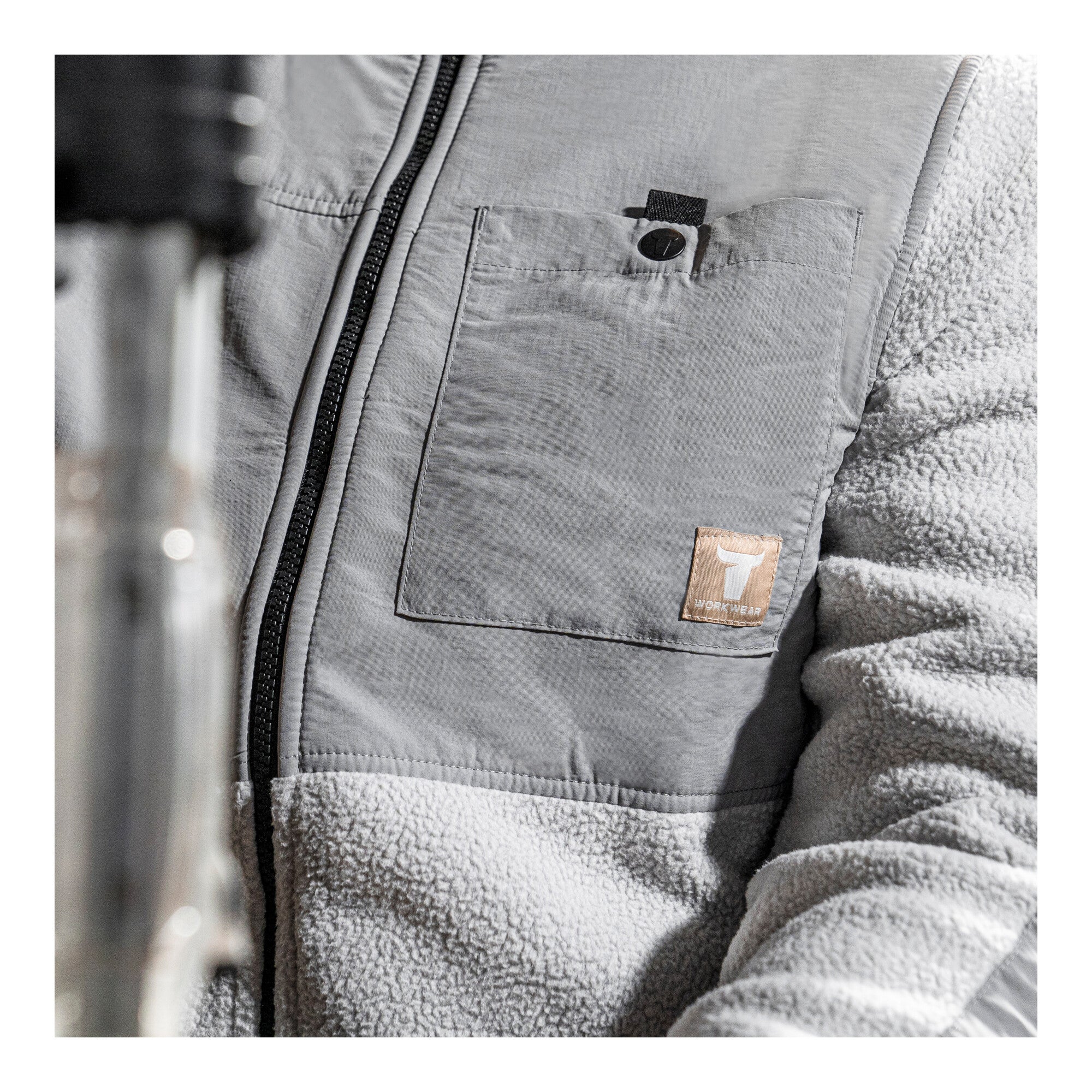 STIER Sherpa Fleece XL Ice Grey