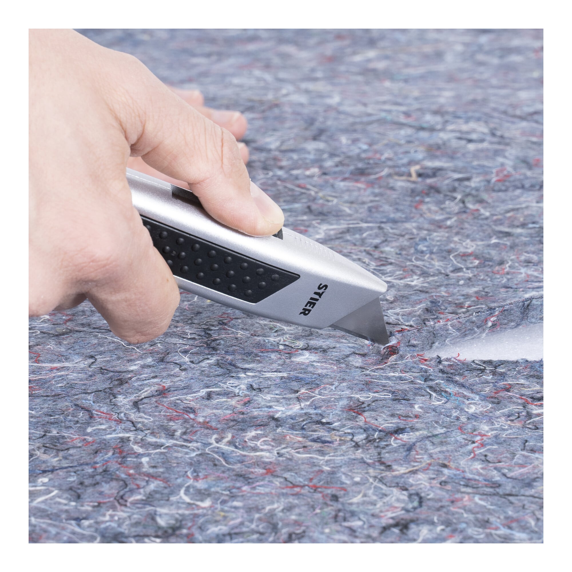 STIER safety cutter knife automatic blade retraction robust