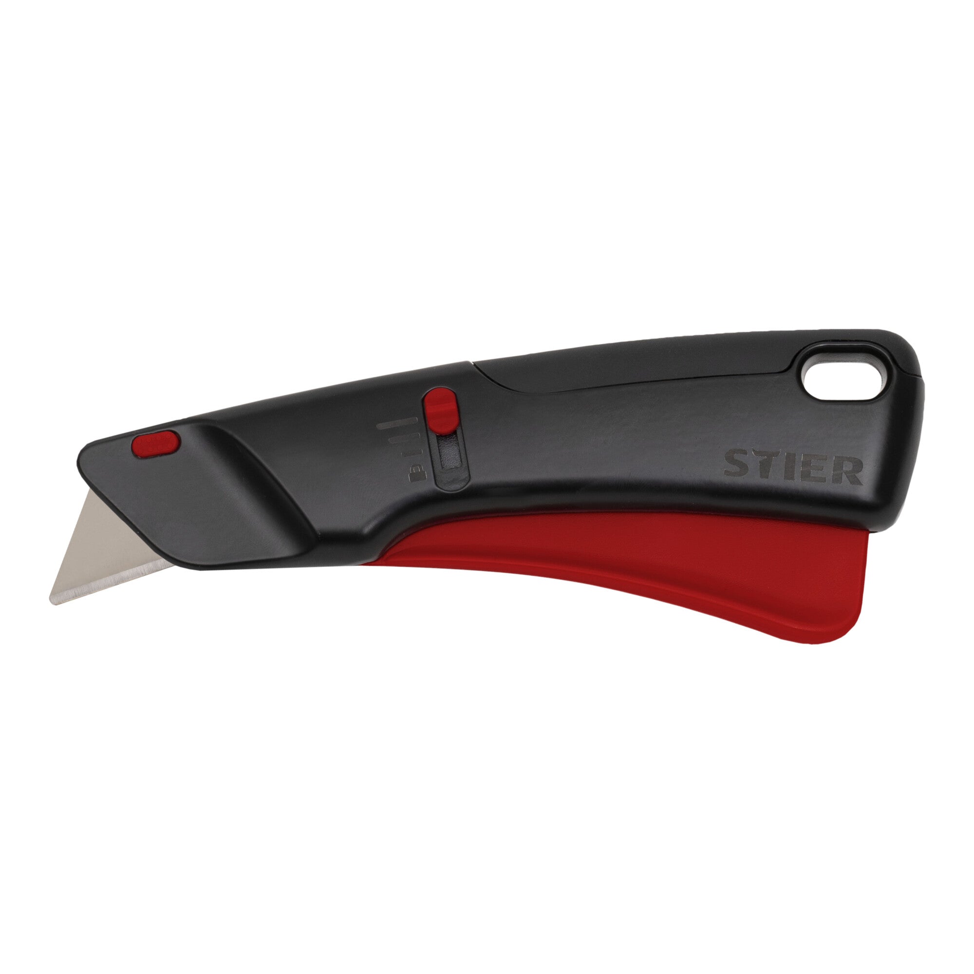 STIER safety cutter knife premium with 10 replacement blades automatic