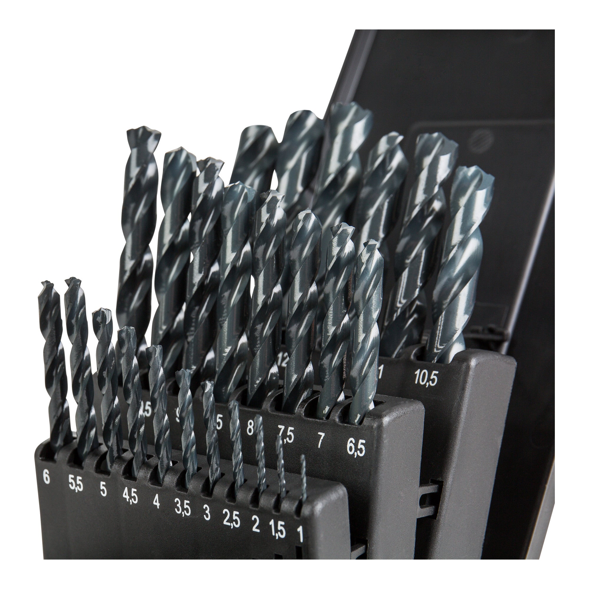 STIER twist drill set (1 to 13 mm) HSS-R metal drill steel drill 25 pieces