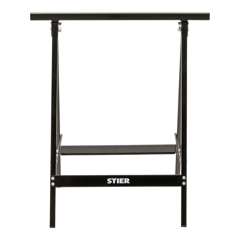 STIER steel workbench 100 kg foldable sawhorse jackstand folding trestle