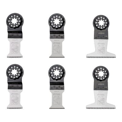 STIER Starlock Multitool Saw Blades for Wood, 6-Piece | Set of Saw Blades for Wood |