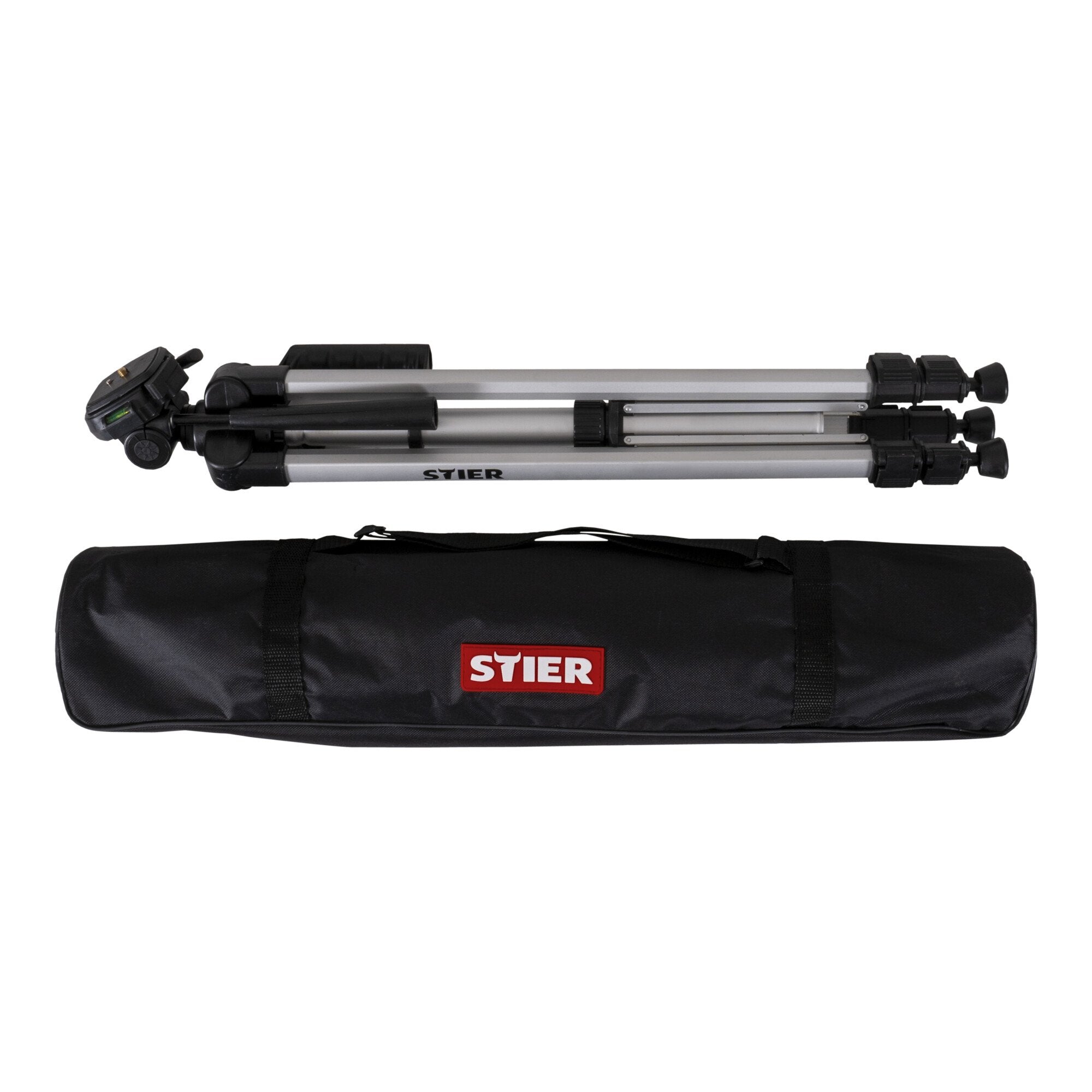 STIER Tripod 160 construction tripod made of aluminum tilt function crank tripod