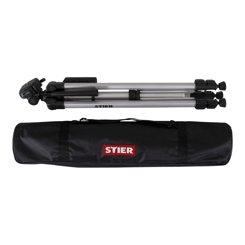 STIER Tripod 160 construction tripod made of aluminum tilt function crank tripod