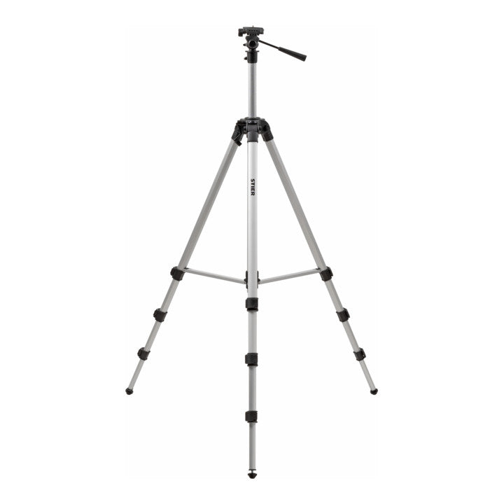 STIER Stativ 250 Baustativ Aluminiumgehäuse 250 cm für Laser und Nivelliergeräte