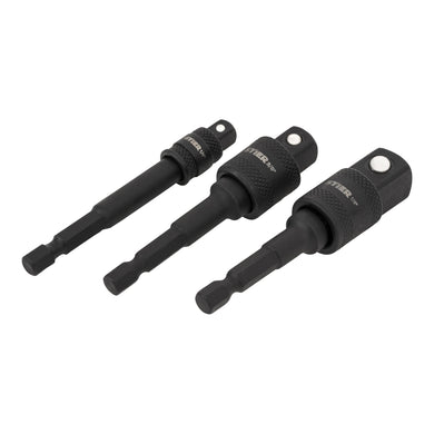 STIER Bit Adapter Satz 3-teilig 1/4 Stecknüsse 3/8 und 1/2 Zoll Steckschlüssel
