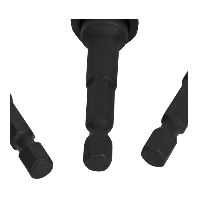 STIER bit adapter set 3-piece 1/4 sockets 3/8 and 1/2 inch socket wrench