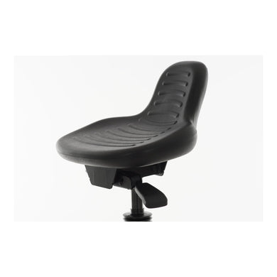 STIER standing aid with floor gliders, height-adjustable seat height 580-840 mm, PU seat