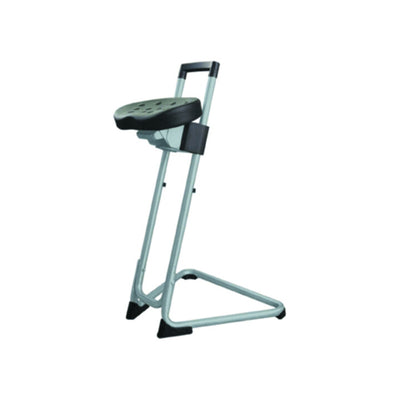 STIER standing aid with steel frame grey seat height 600-850 mm PU seat