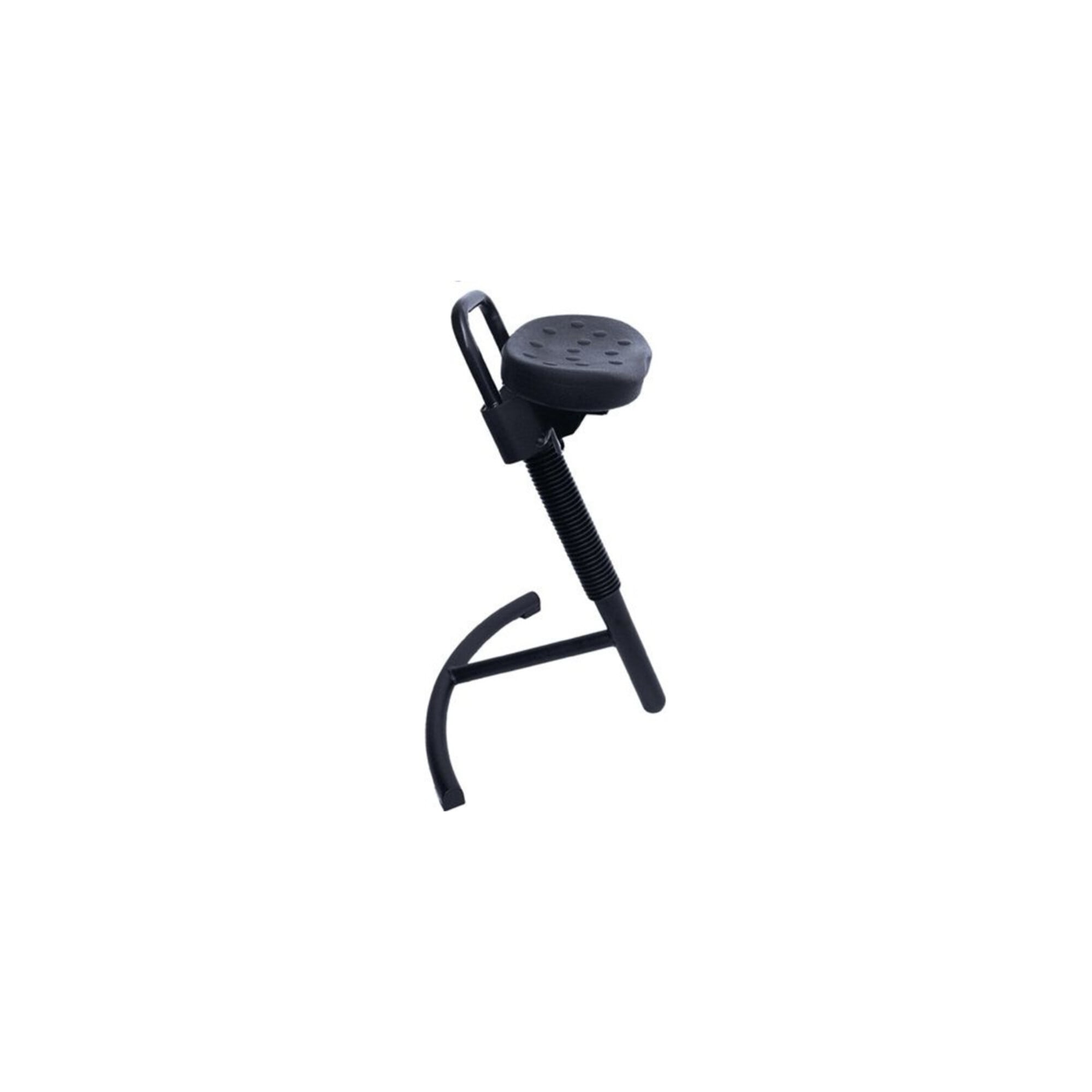 STIER Stehhilfe mit Stahlgestell grau Sitzhöhe 645-825 mm PU-Sitz