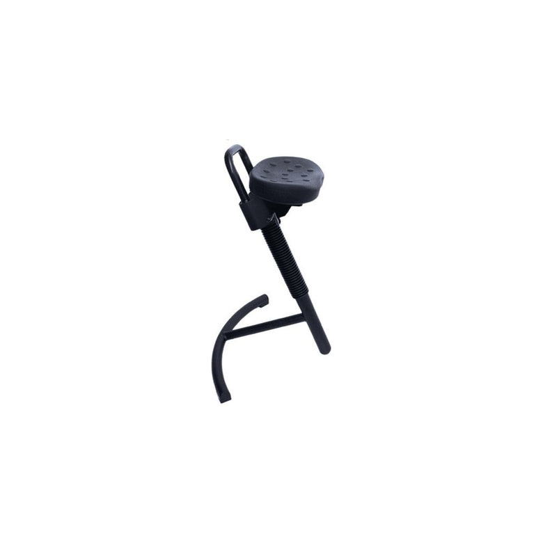 STIER Stehhilfe mit Stahlgestell grau Sitzhöhe 645-825 mm PU-Sitz