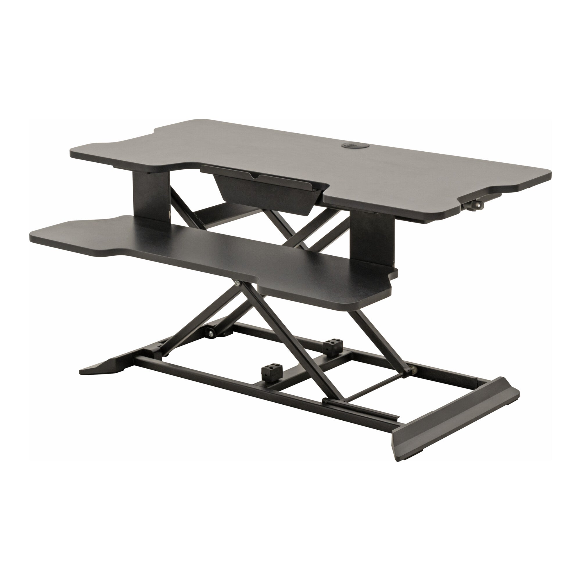 STIER standing desk converter hydraulic height adjustment 16 - 47 cm high
