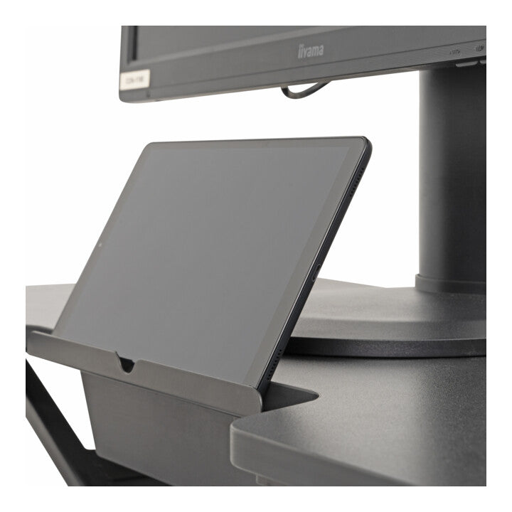 STIER standing desk converter hydraulic height adjustment 16 - 47 cm high