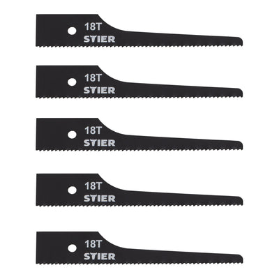 STIER Stichsägeblatt für STS-100 18 Zähne 5 Stk