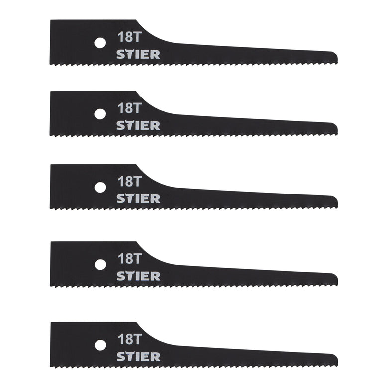 STIER Stichsägeblatt für STS-100 18 Zähne 5 Stk