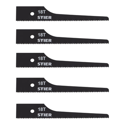 STIER Stichsägeblatt für STS-100 18 Zähne 5 Stk