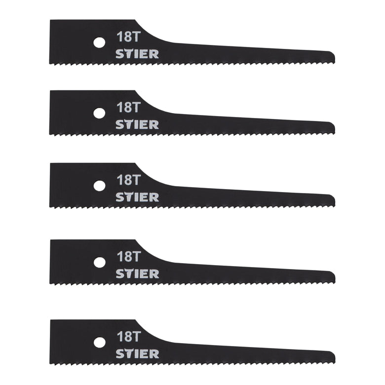 STIER Stichsägeblatt für STS-100 18 Zähne 5 Stk