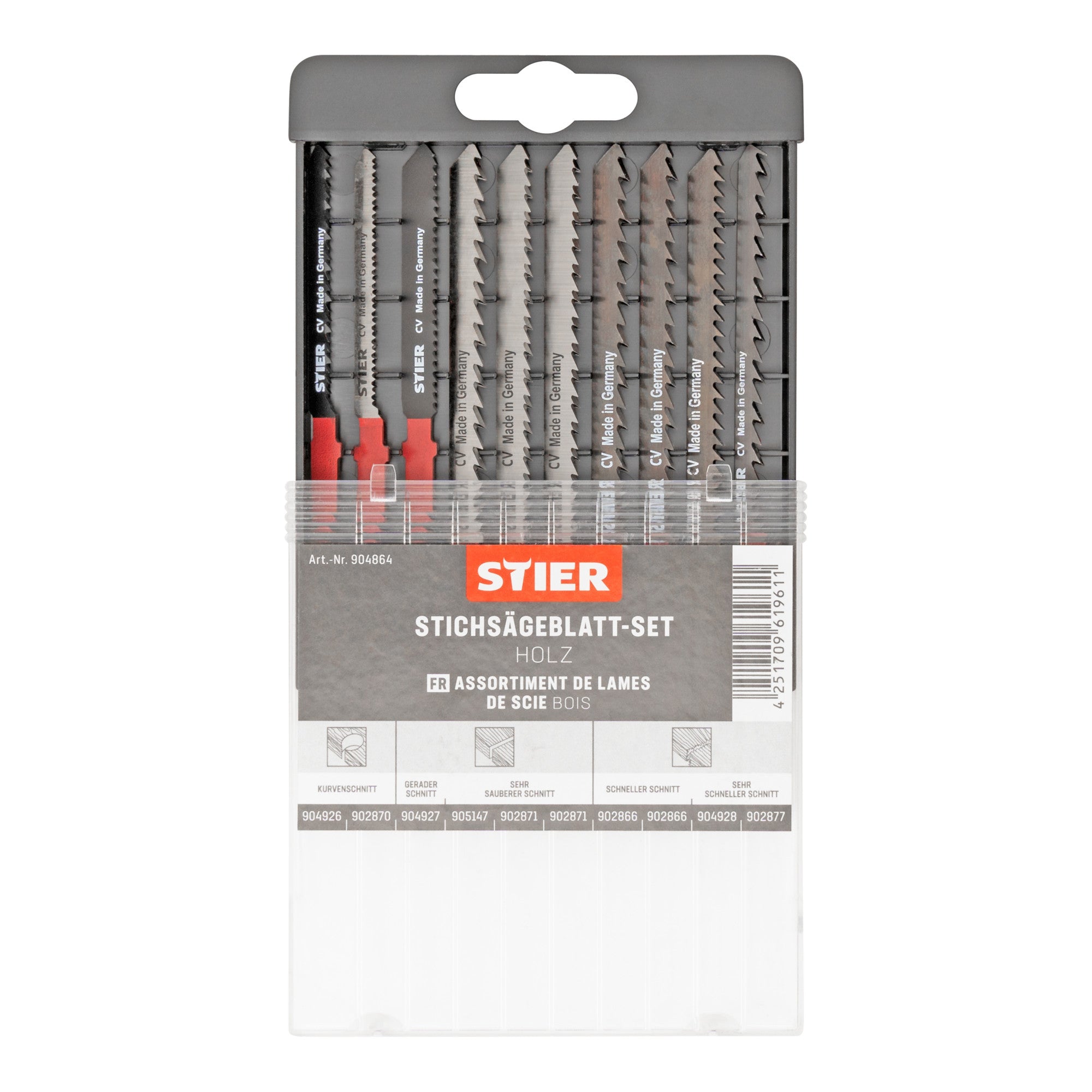 STIER jigsaw blade set