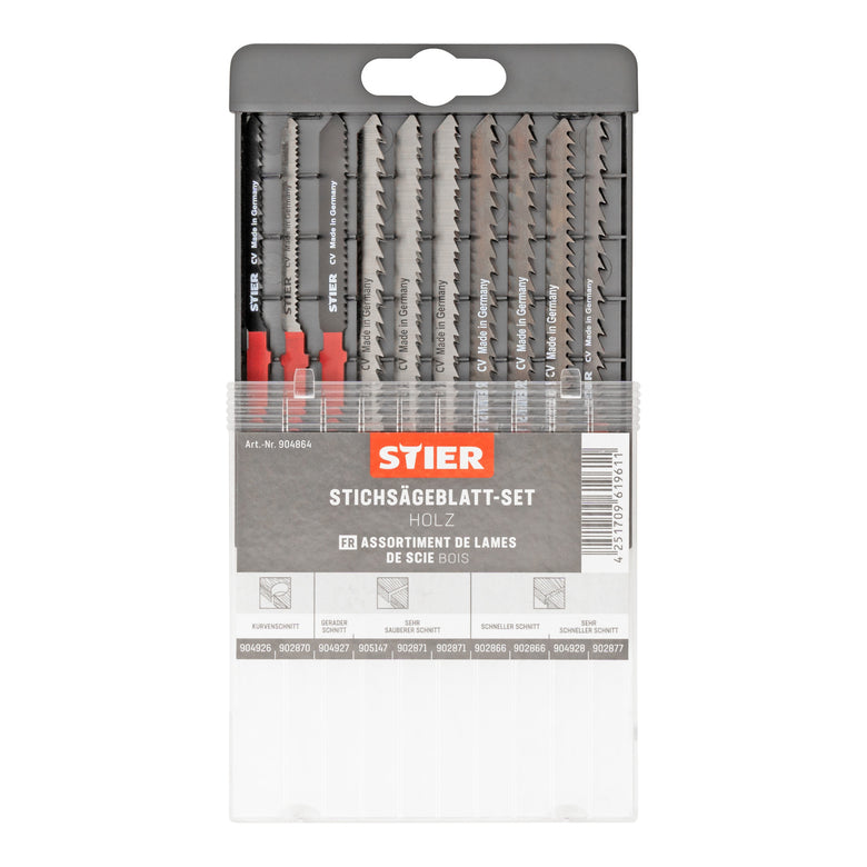 STIER jigsaw blade set