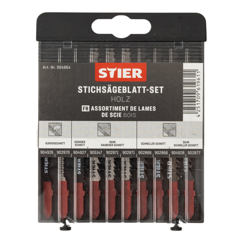 STIER jigsaw blade set