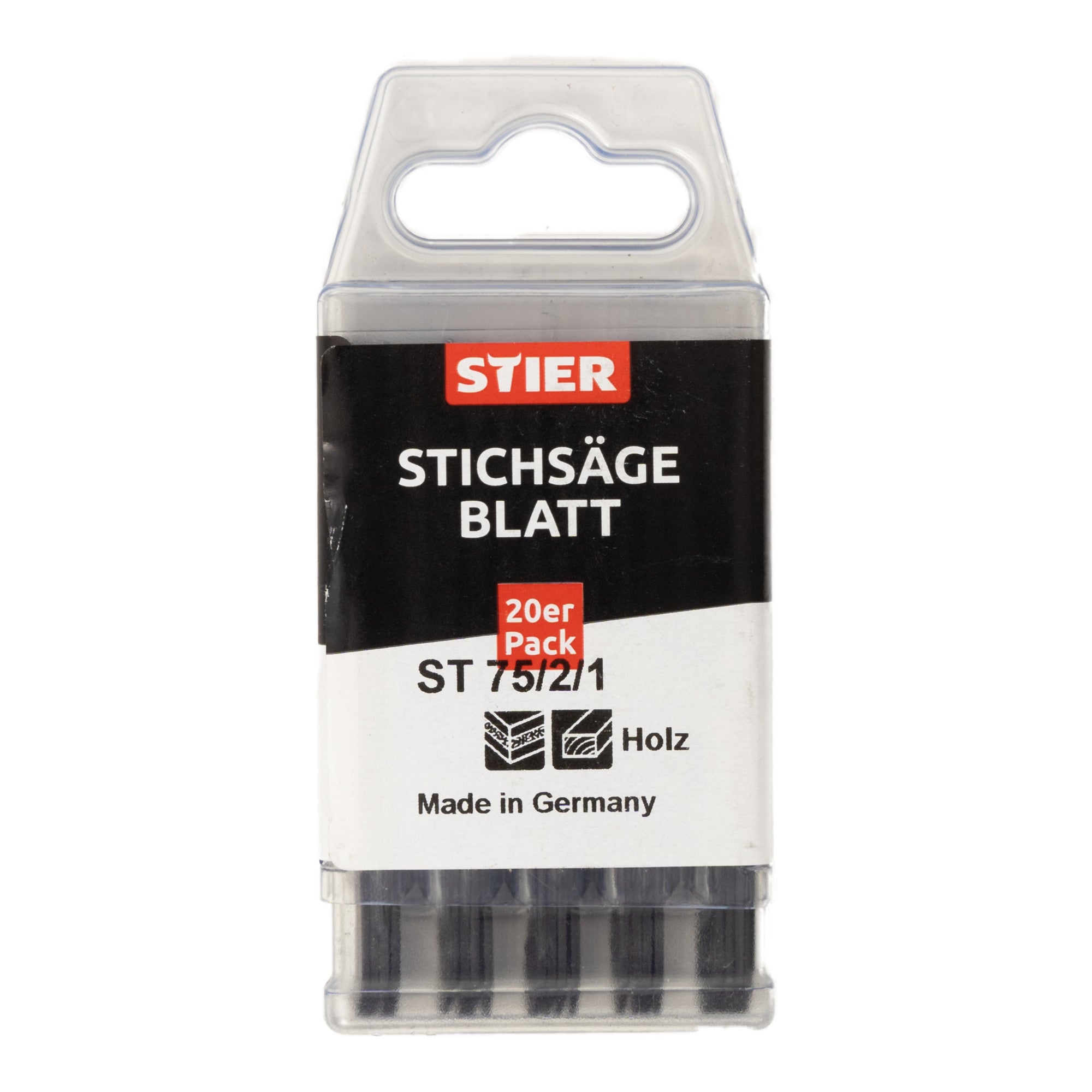 STIER jigsaw blade ST 75/2/1 for wood plywood multiplex chipboard