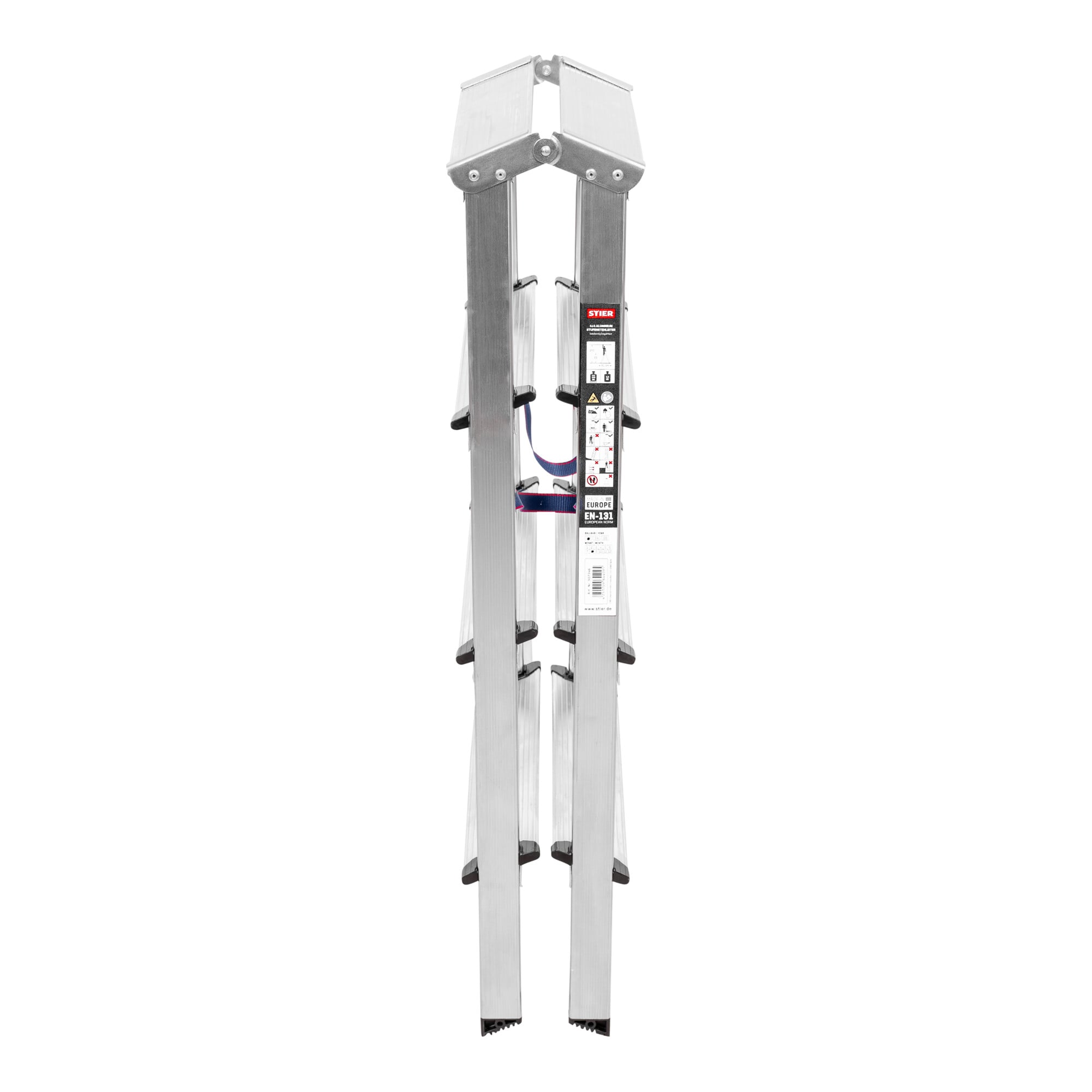 STIER Stepladder 2x4 steps double-sided accessible light robust Safe