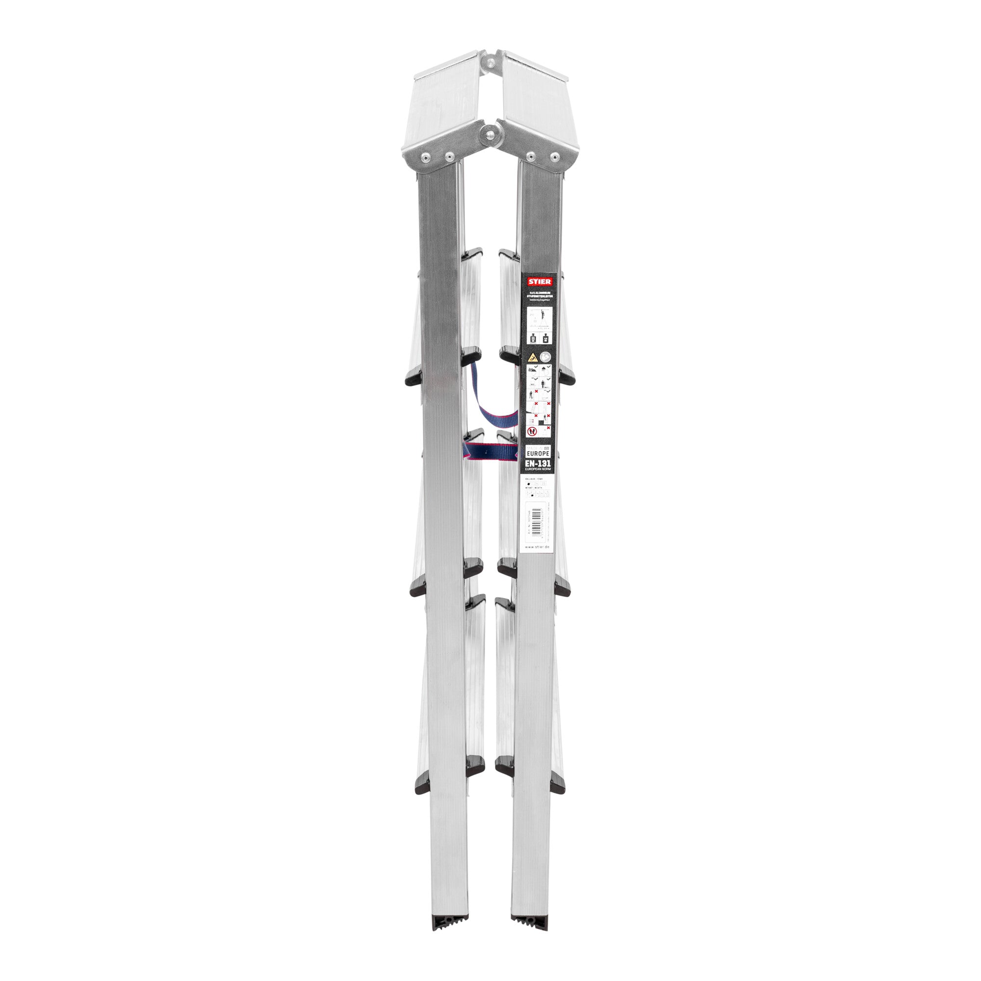 STIER Stepladder 2x4 steps double-sided accessible light robust Safe
