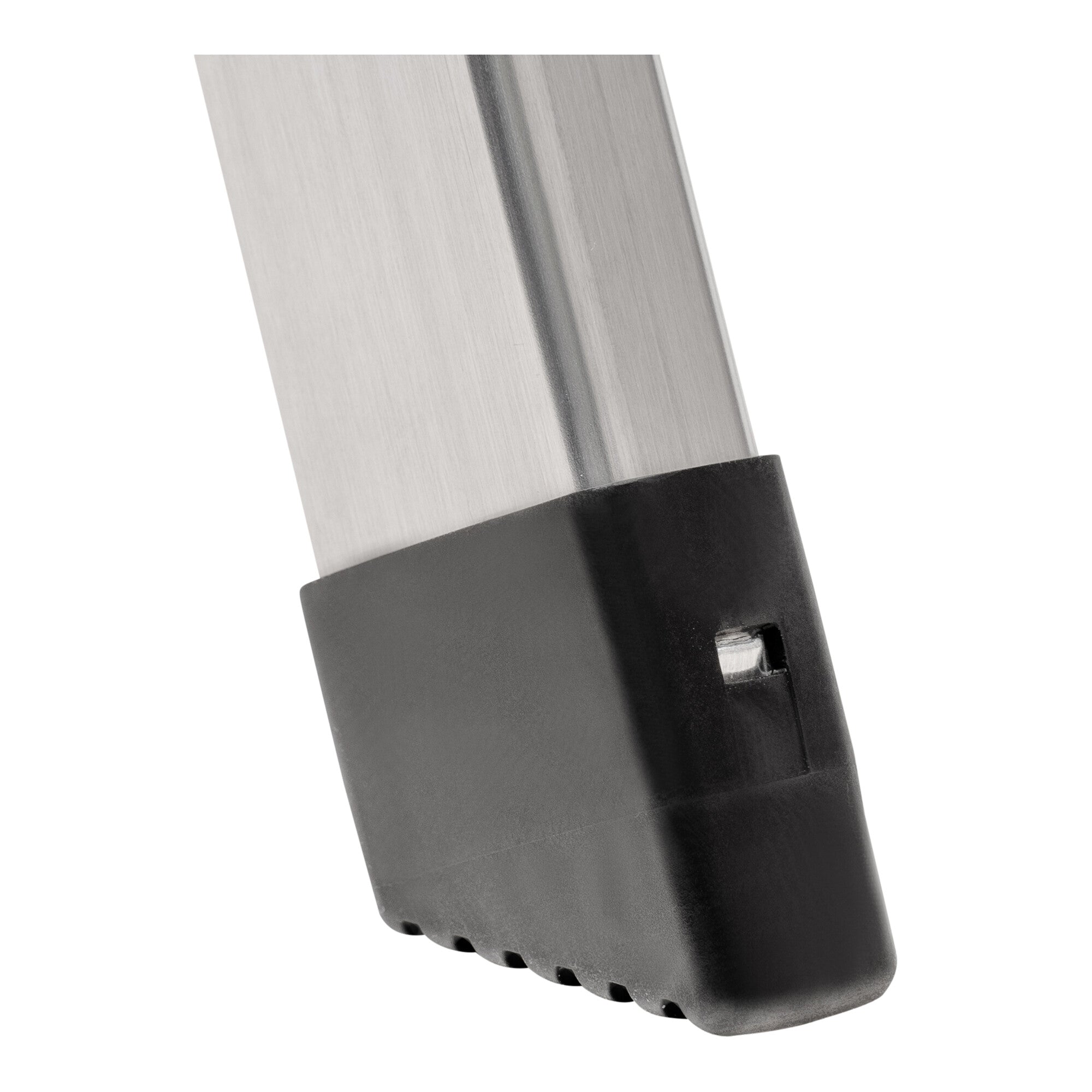 STIER Stufen Stehleiter 2x4 Sufen beidseitig begehbar, Alu-Sicherheits-Stehleiter, Mehrzweckleiter