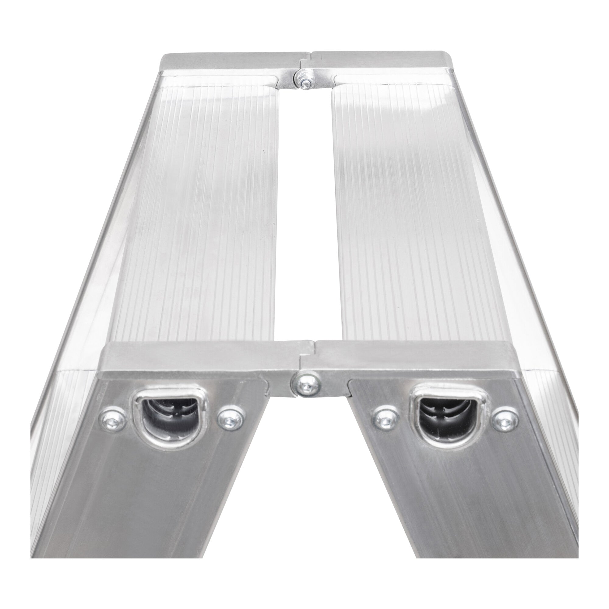 STIER Stufen Stehleiter Premium 2x4 Stufen beidseitig begehbar, Alu-Sicherheits-Stehleiter, Mehrzweckleiter