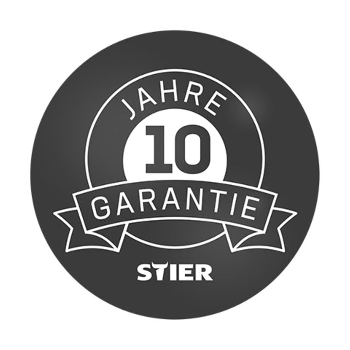 STIER Stufen Stehleiter Premium 2x4 Stufen beidseitig begehbar, Alu-Sicherheits-Stehleiter, Mehrzweckleiter