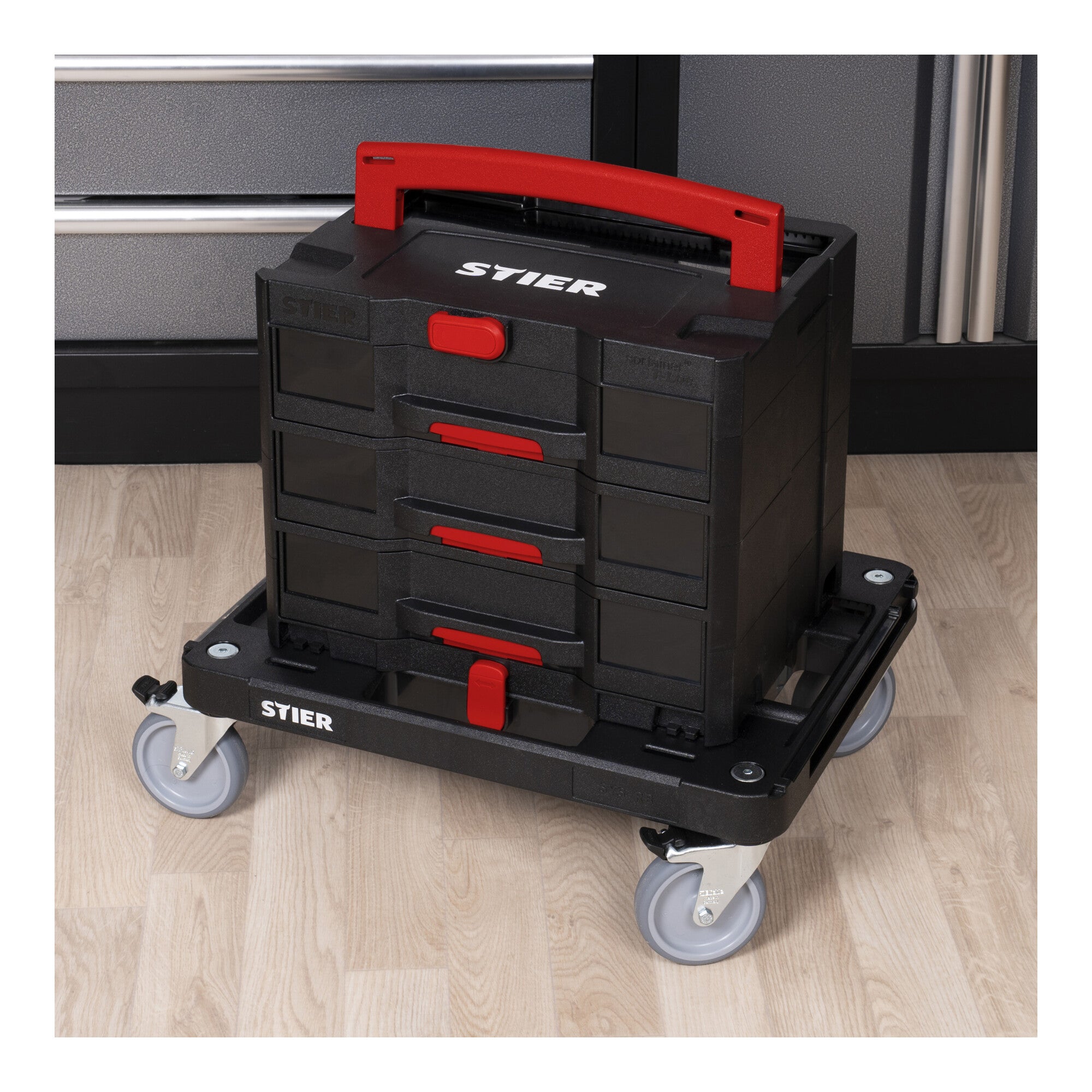 STIER Systainer rolling board RB BLACK Edition for all T-Loc systems and Systainer³