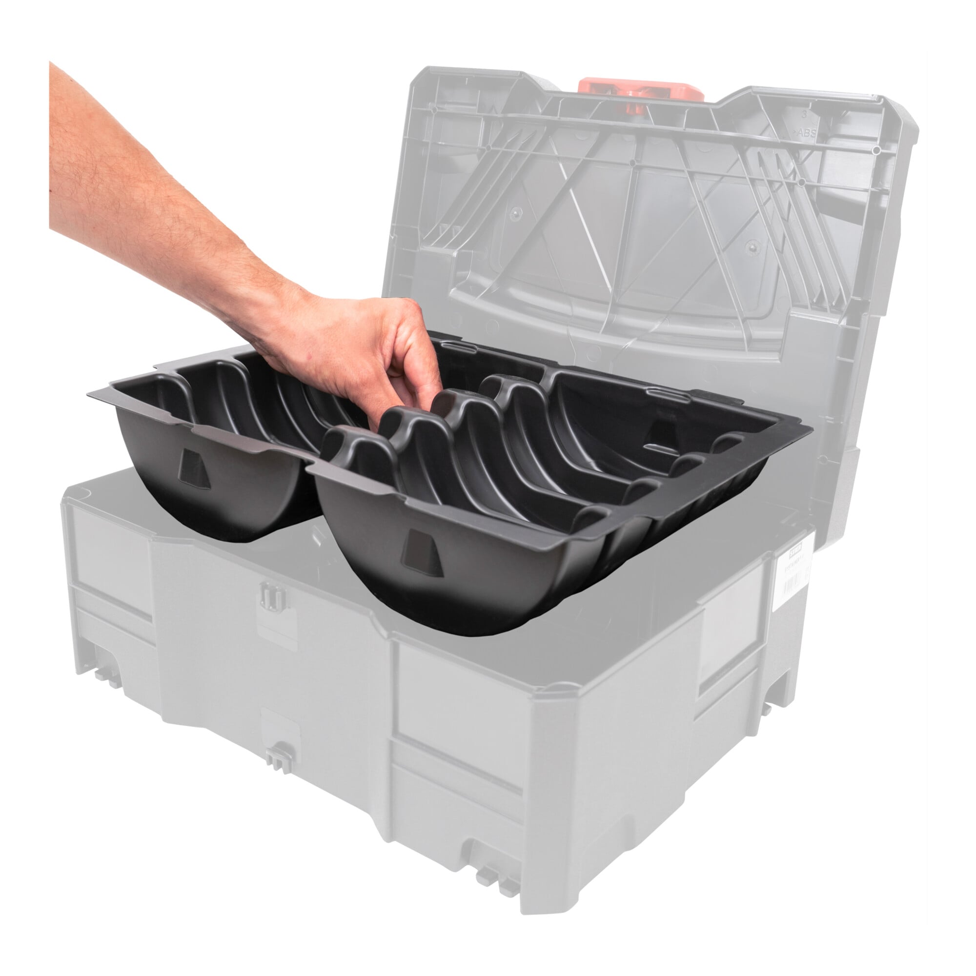 STIER Systainer deep-drawn insert for abrasives Ø 150 mm 200g 10 rows