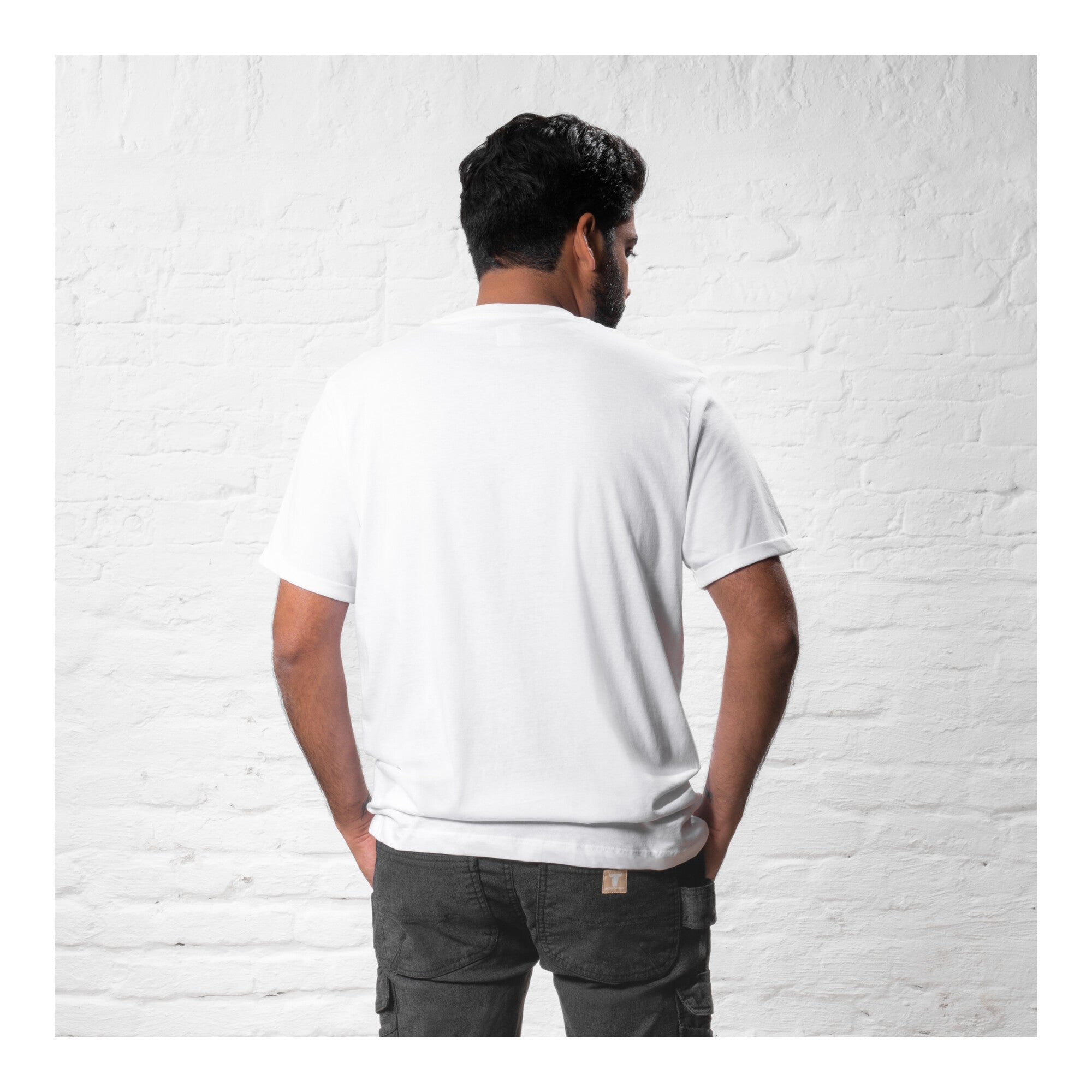 STIER T-Shirt embro essential organic cotton L white