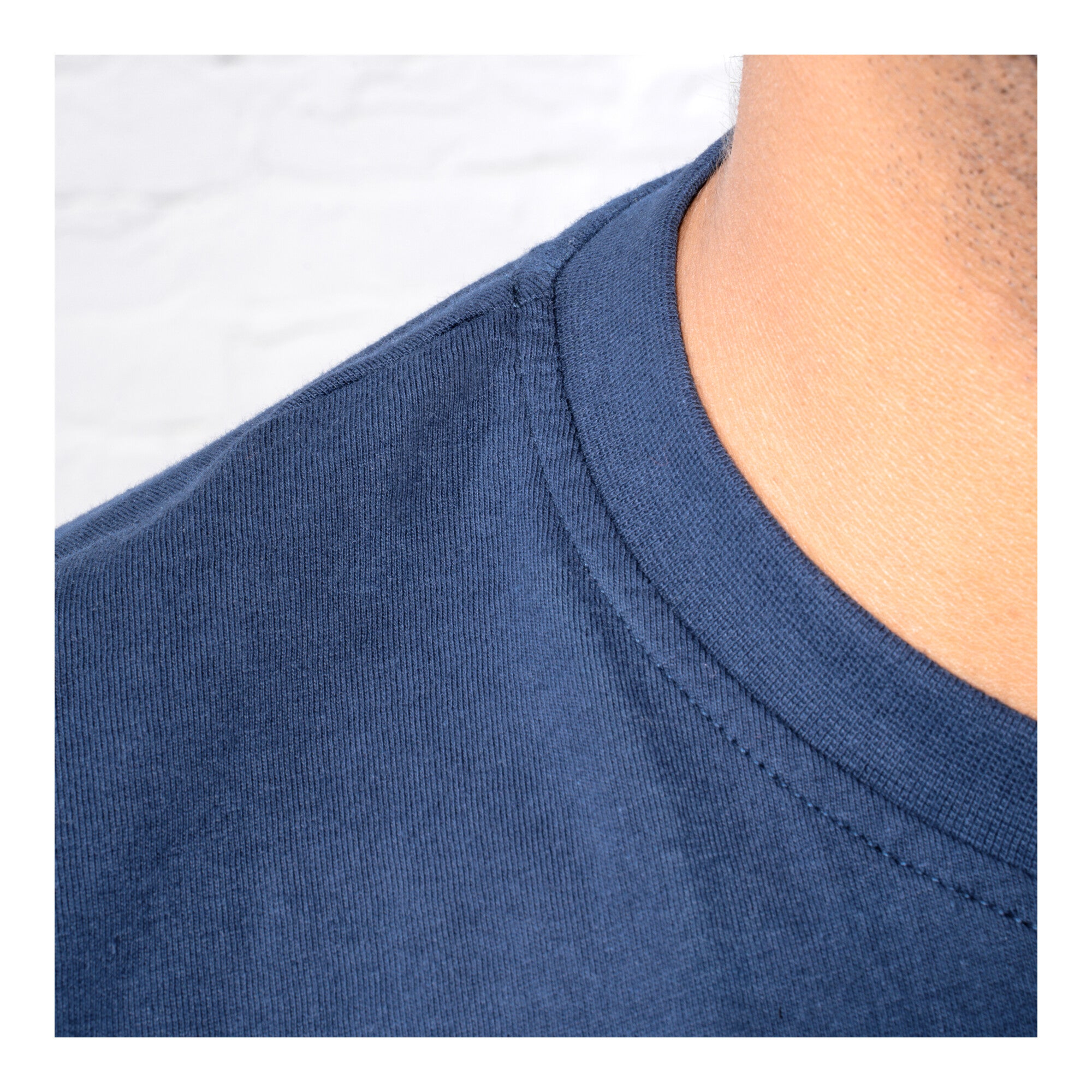 STIER T-Shirt embro essential organic cotton M navy