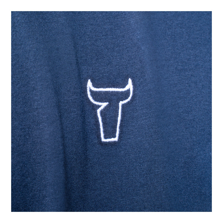 STIER T-Shirt embro essential organic cotton M navy