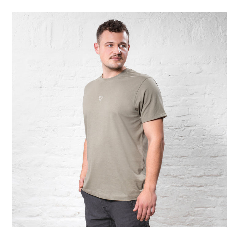 STIER T-Shirt embro essential organic cotton S olive