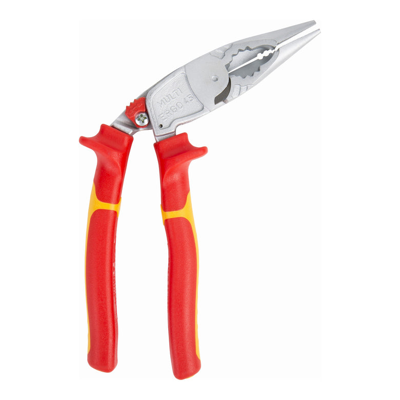 STIER telephone pliers Multi+ 45° bent VDE-tested bending cutting