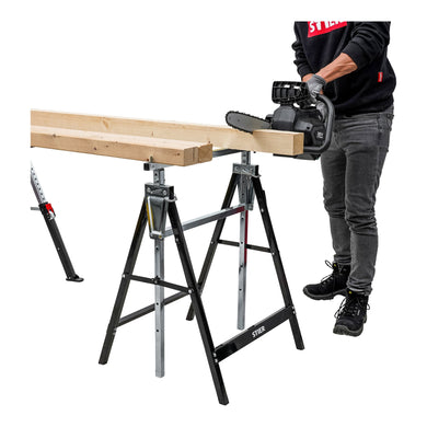 STIER telescopic work stand load capacity 200 kg jack stand height adjustable 82 -