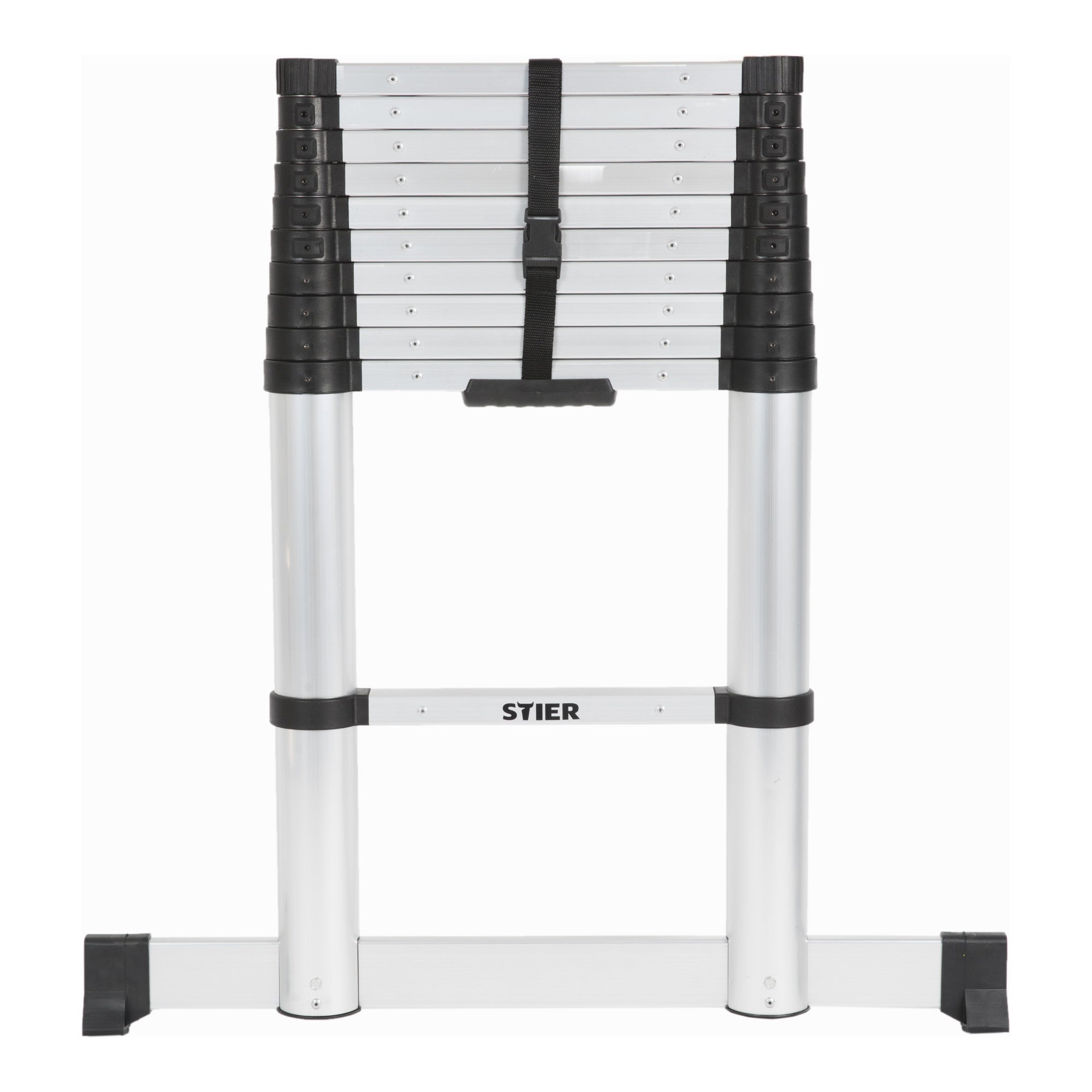 STIER telescopic ladder premium 3.2 to 3.8m stepladder aluminum folding ladder