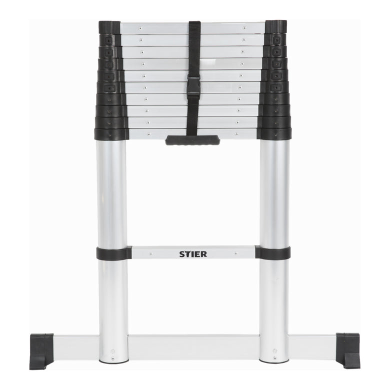 STIER telescopic ladder premium 3.2 to 3.8m stepladder aluminum folding ladder