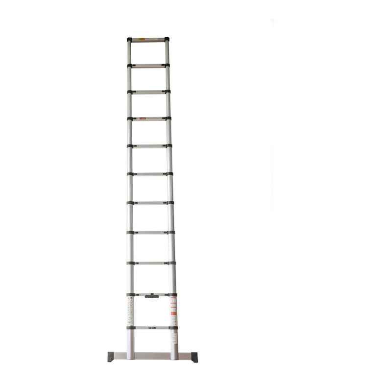 STIER telescopic ladder premium 3.2 to 3.8m stepladder aluminum folding ladder