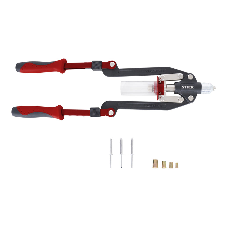 STIER universal riveting pliers set 11-piece riveting pliers for blind rivets and