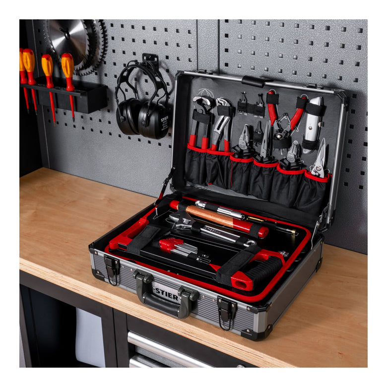 STIER universal tool case 144 pieces equipped tool case made of aluminum