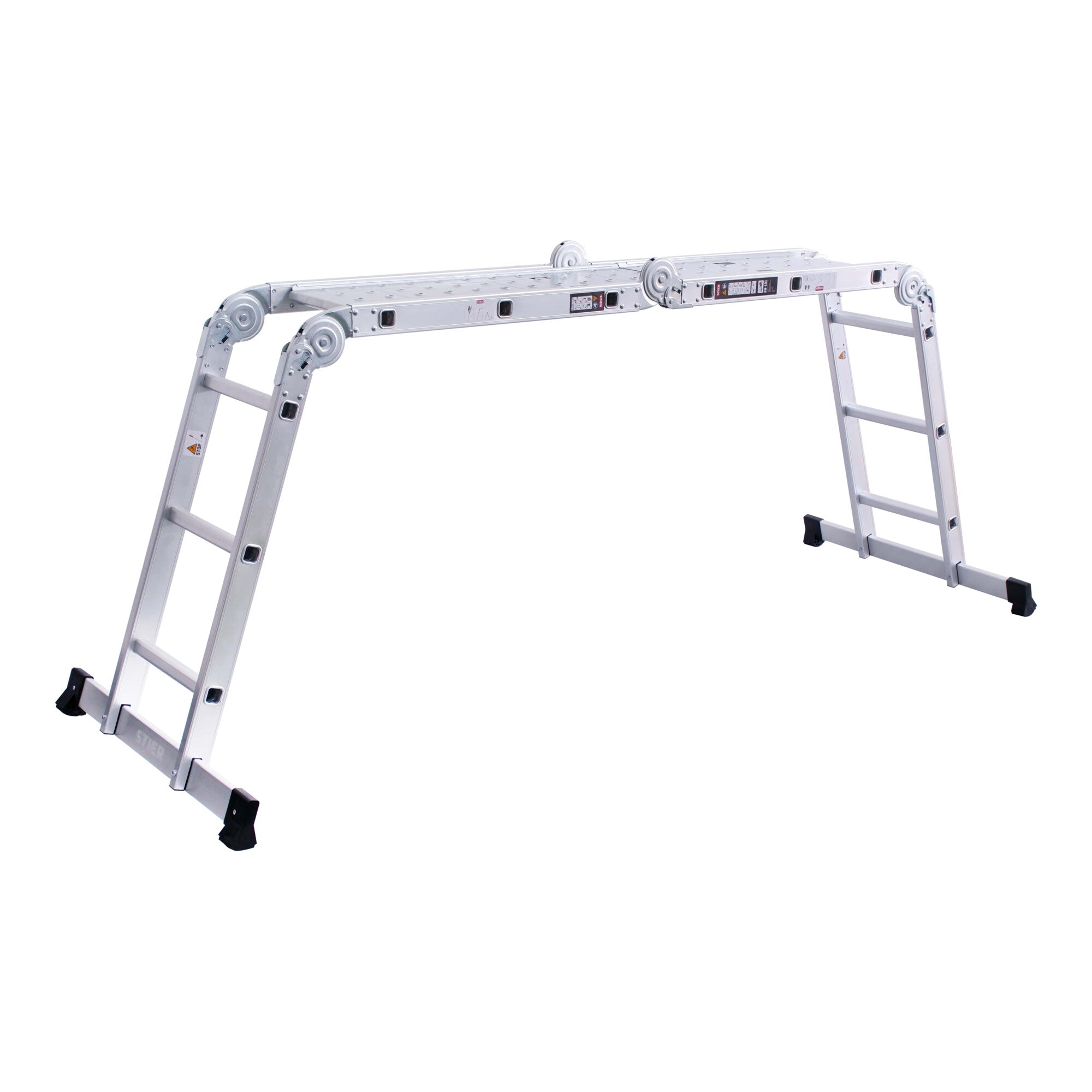 STIER multi-purpose ladder made of aluminum max. 3.37 m multi-purpose ladder universal ladder