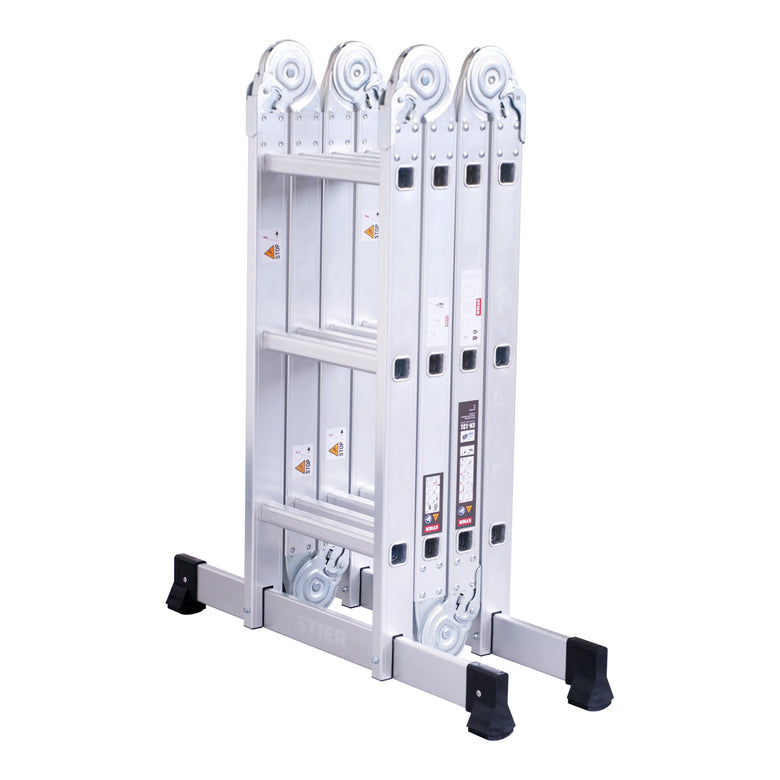 STIER multi-purpose ladder made of aluminum max. 3.37 m multi-purpose ladder universal ladder