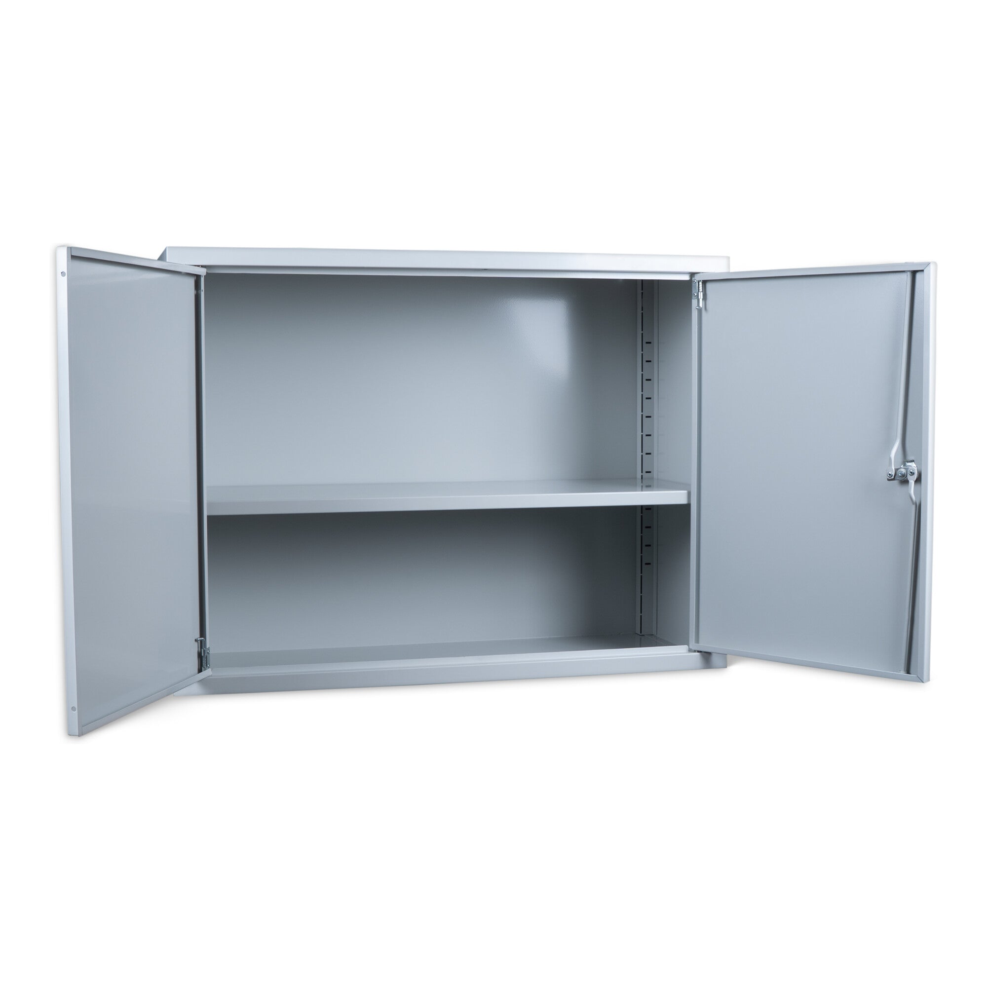 STIER Wandschrank, sichere platzsparende Aufbewahrung, grau